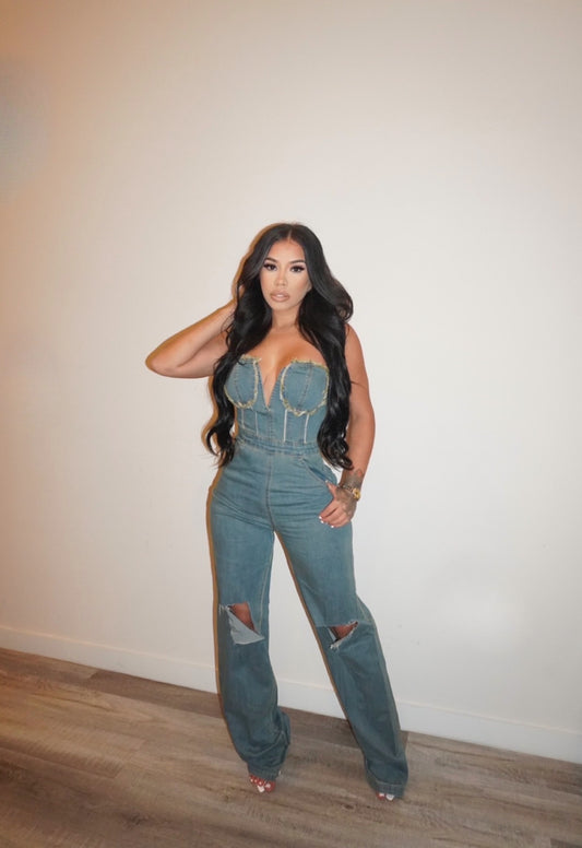 Close to you - Denim Jumpsuit